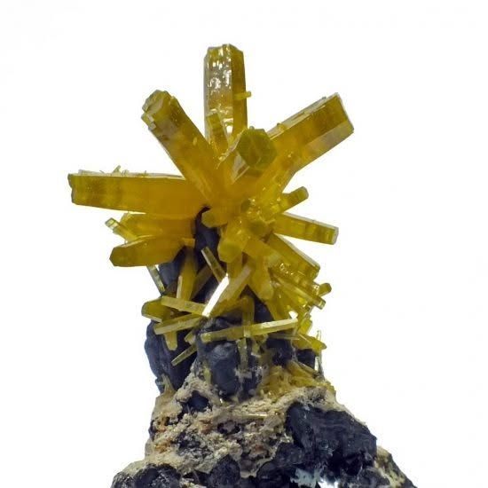 Pyromorphite, Browne's Shaft, Broken Hill, New South Wales