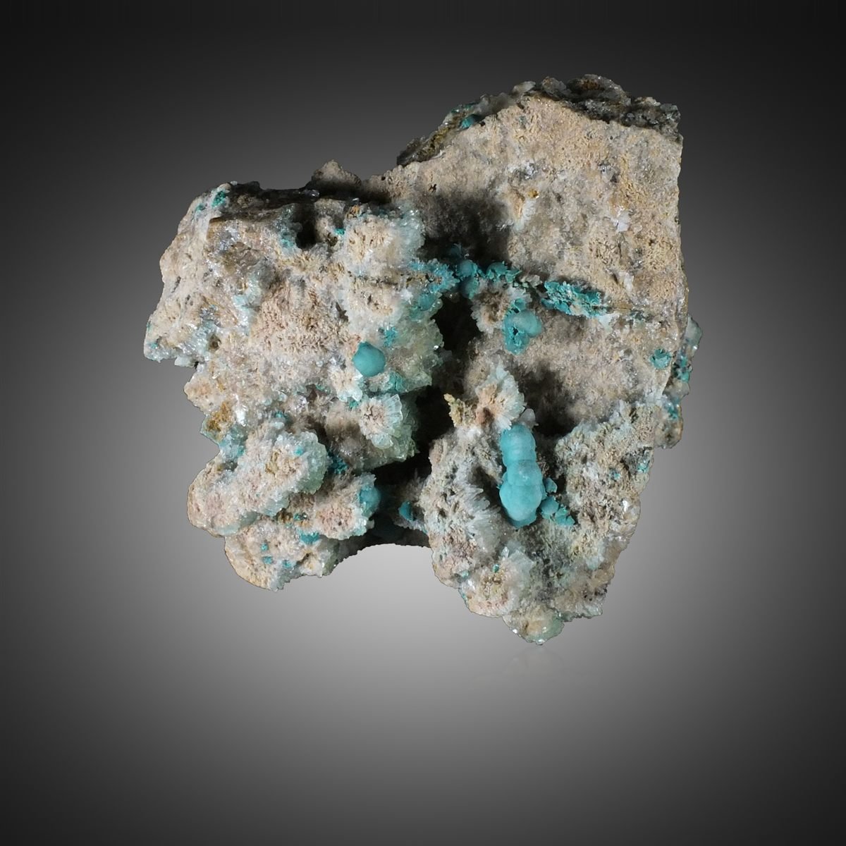 Rosasite with Hemimorphite