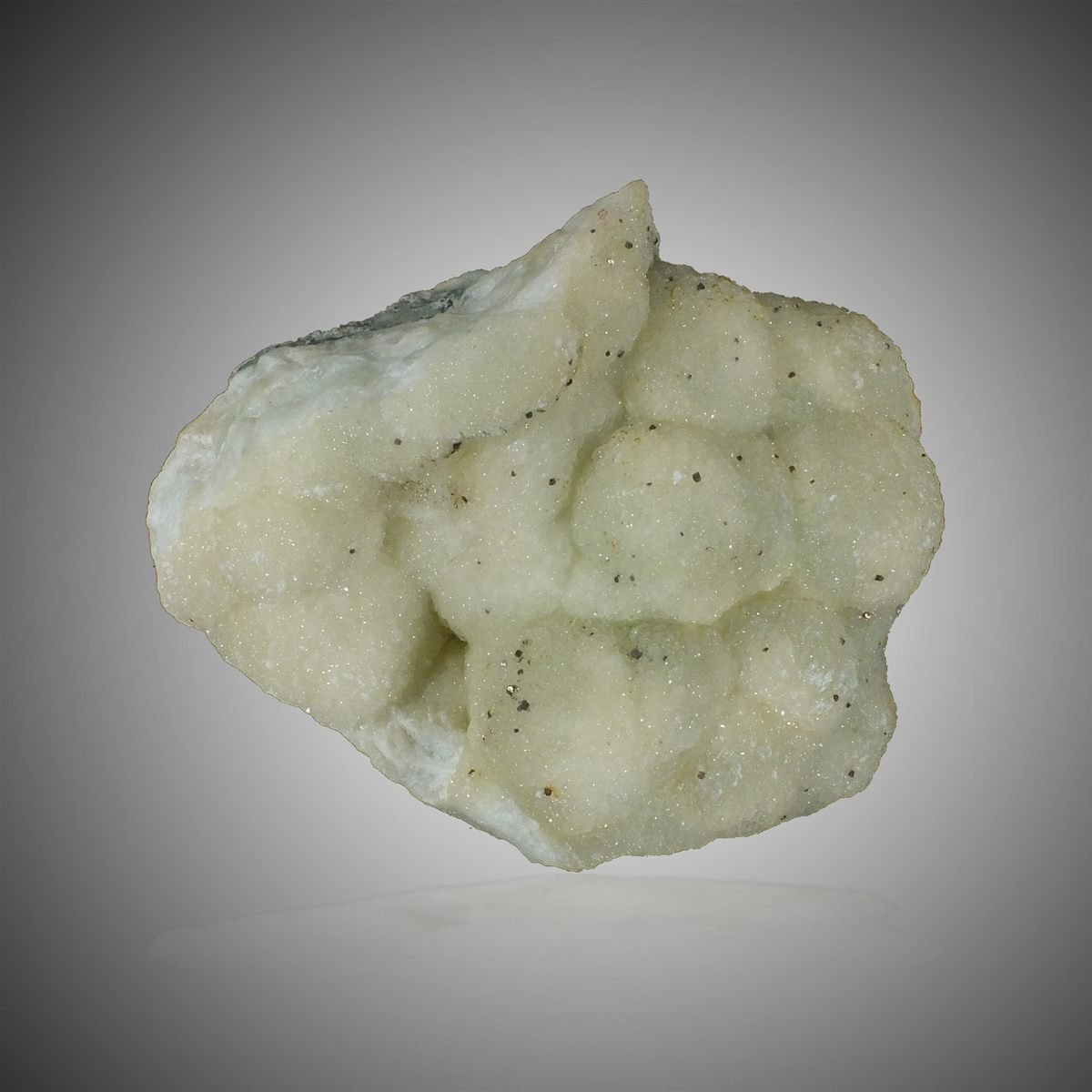 Prehnite with Pyrite & Calcite photo 3