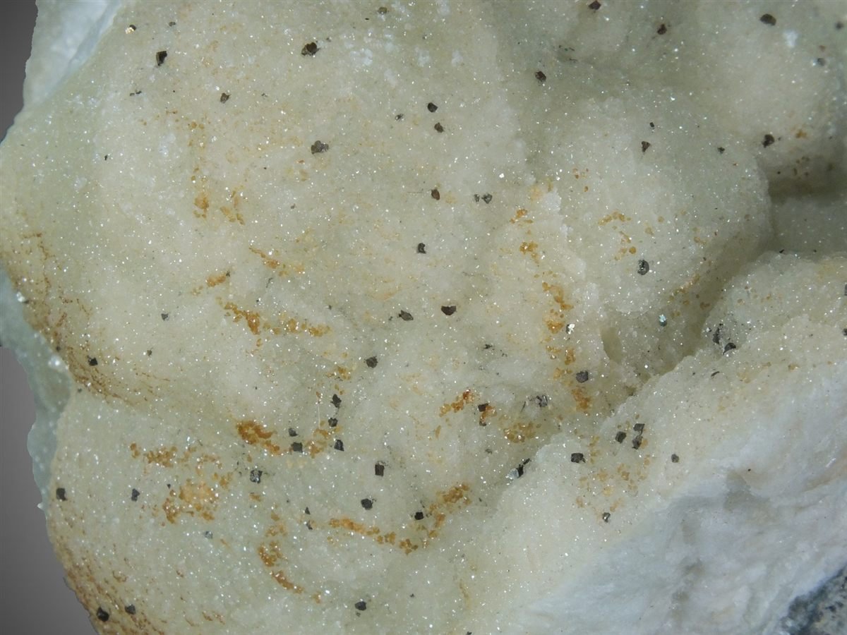 Prehnite with Pyrite & Calcite photo 8