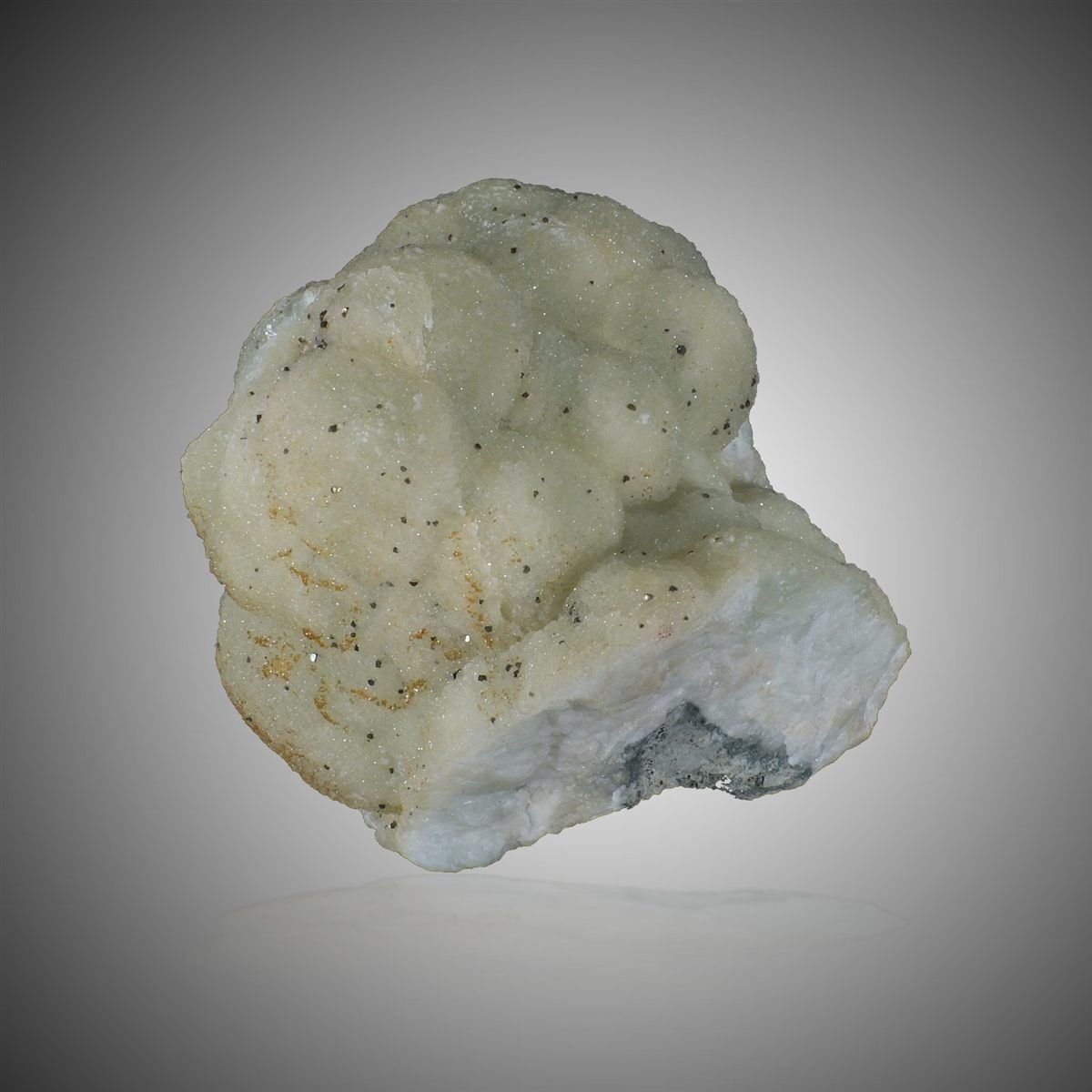 Prehnite with Pyrite & Calcite photo 9