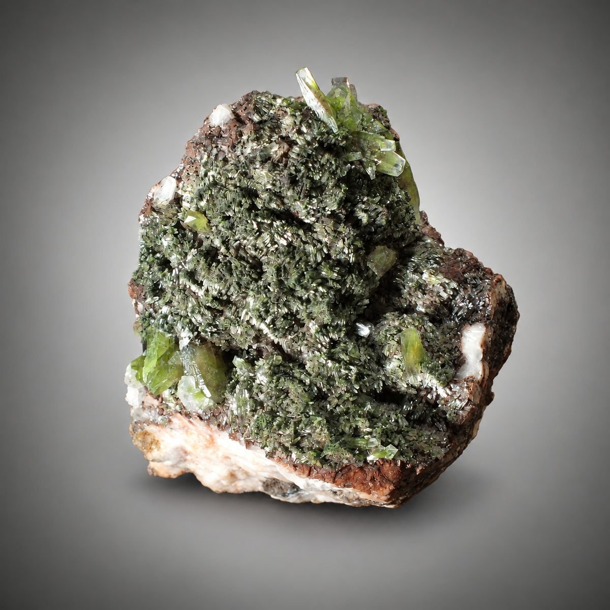 Cobaltaustinite with Calcite, Dolomite