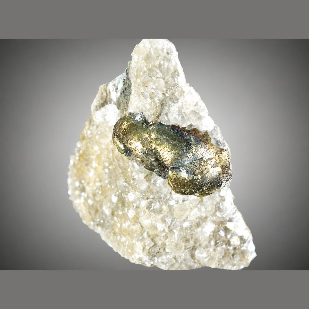 Pyrite with Calcite photo 2