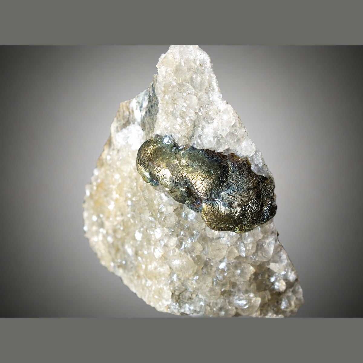 Pyrite with Calcite photo 3