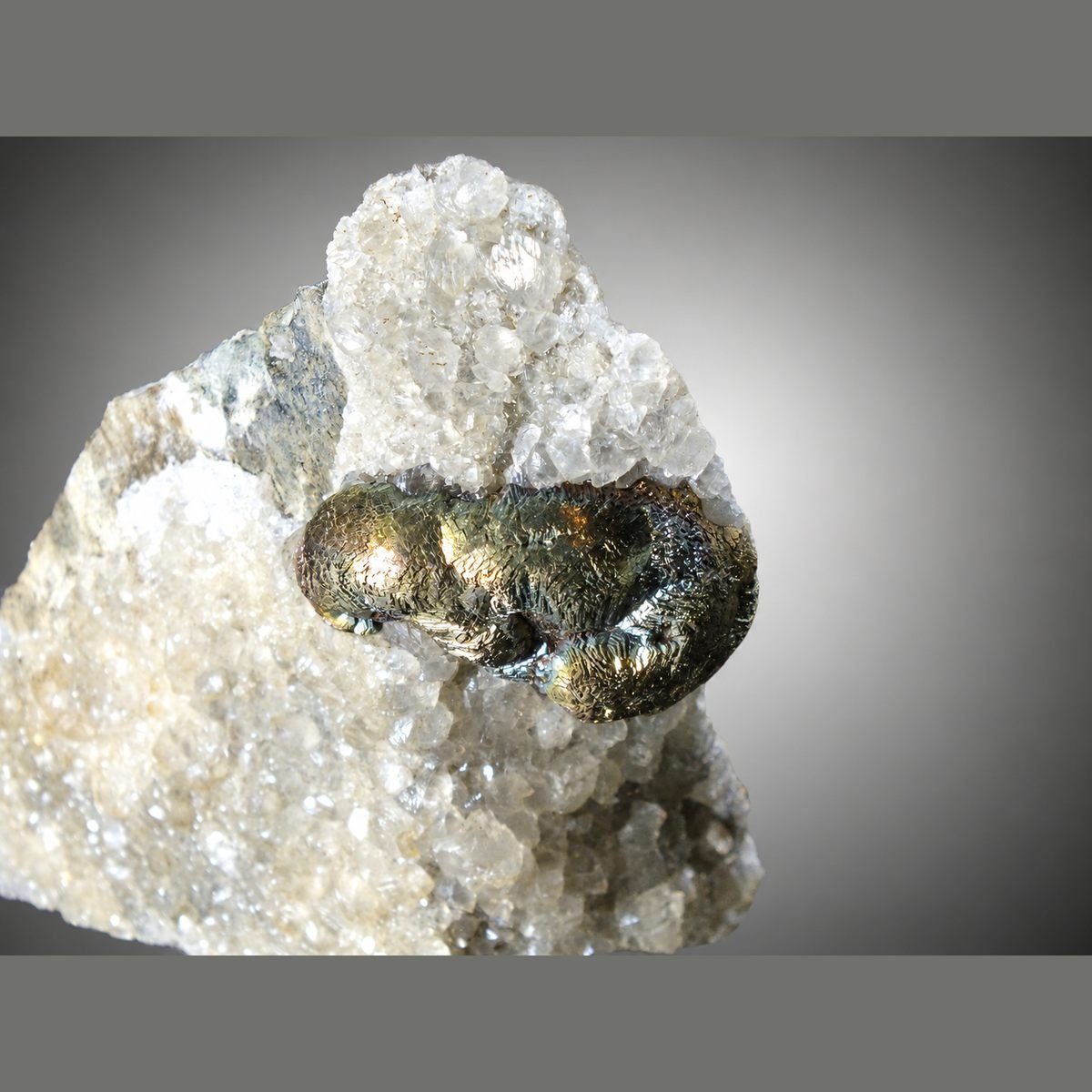 Pyrite with Calcite photo 4