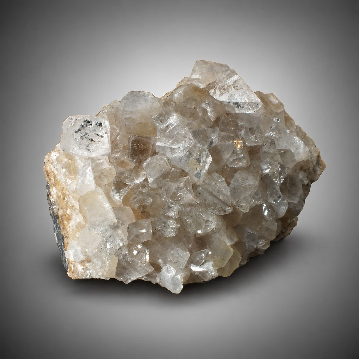 Fluorapophyllite with Galena
