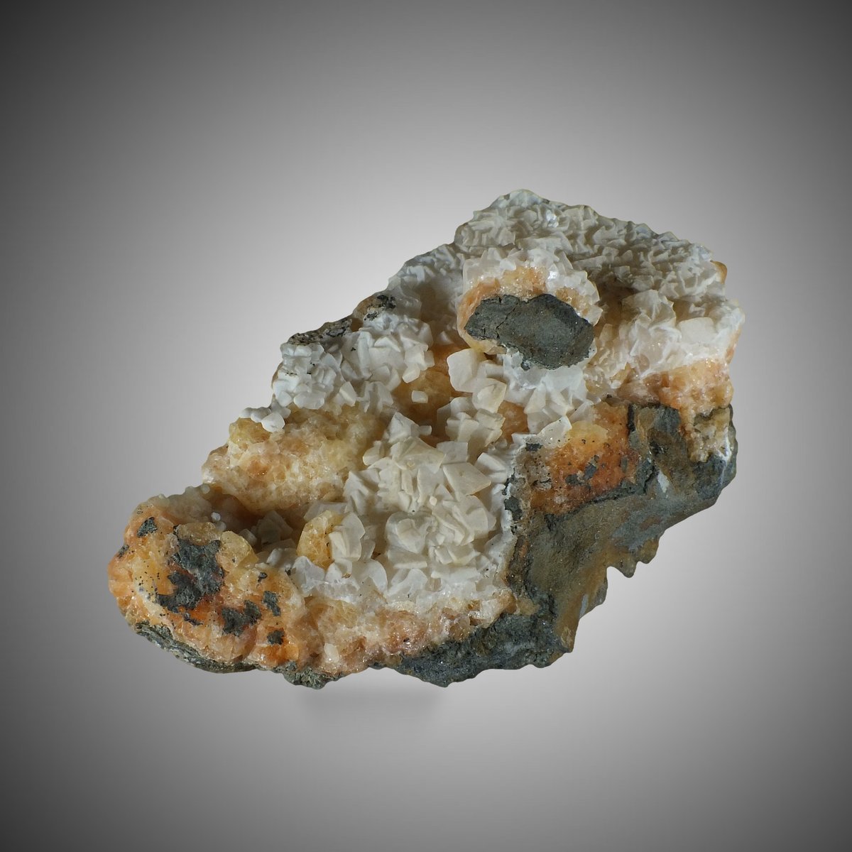 Calcite with Chabazite