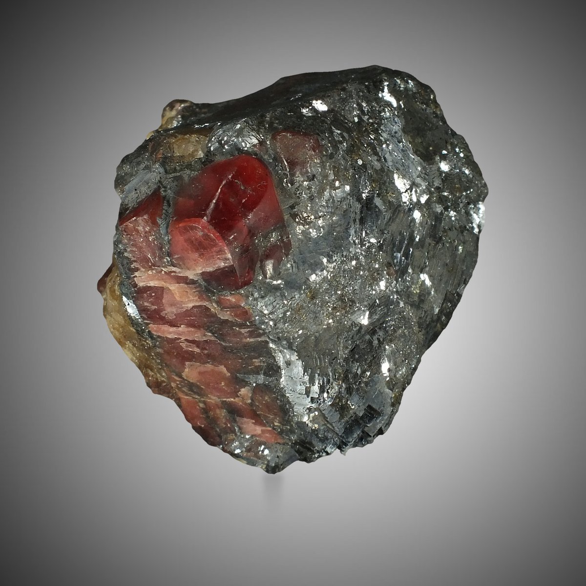 Rhodonite with Galena & Fluorite photo 3
