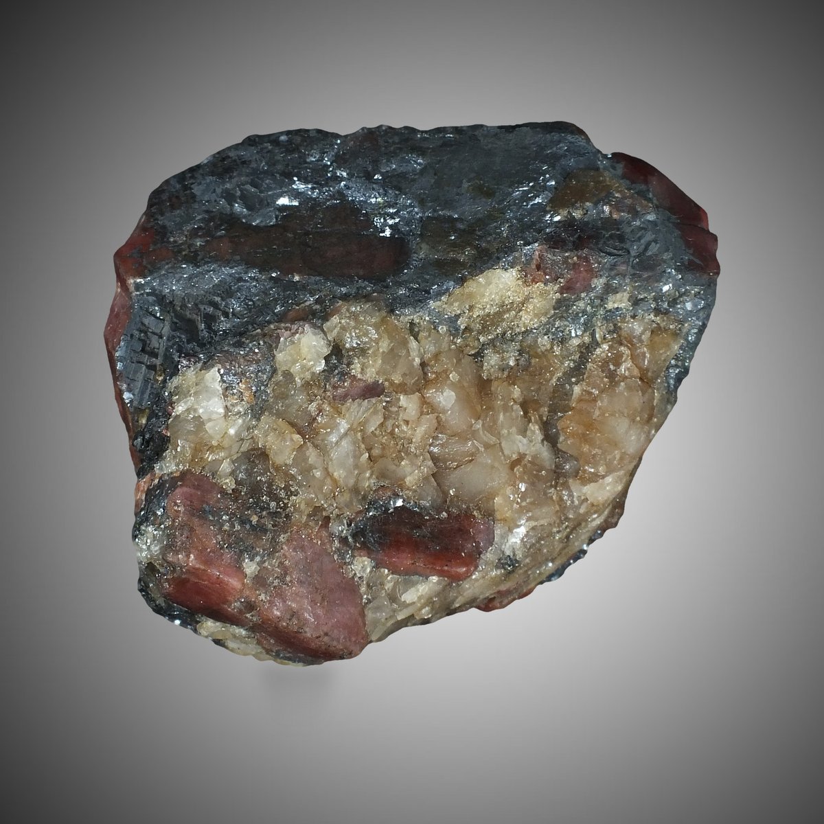 Rhodonite with Galena & Fluorite photo 4