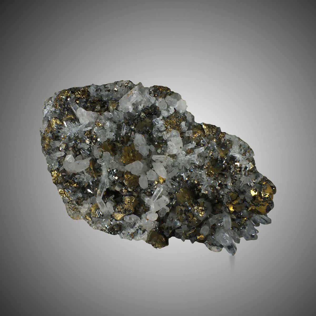 Chalcopyrite with Quartz & Pyrite photo 5