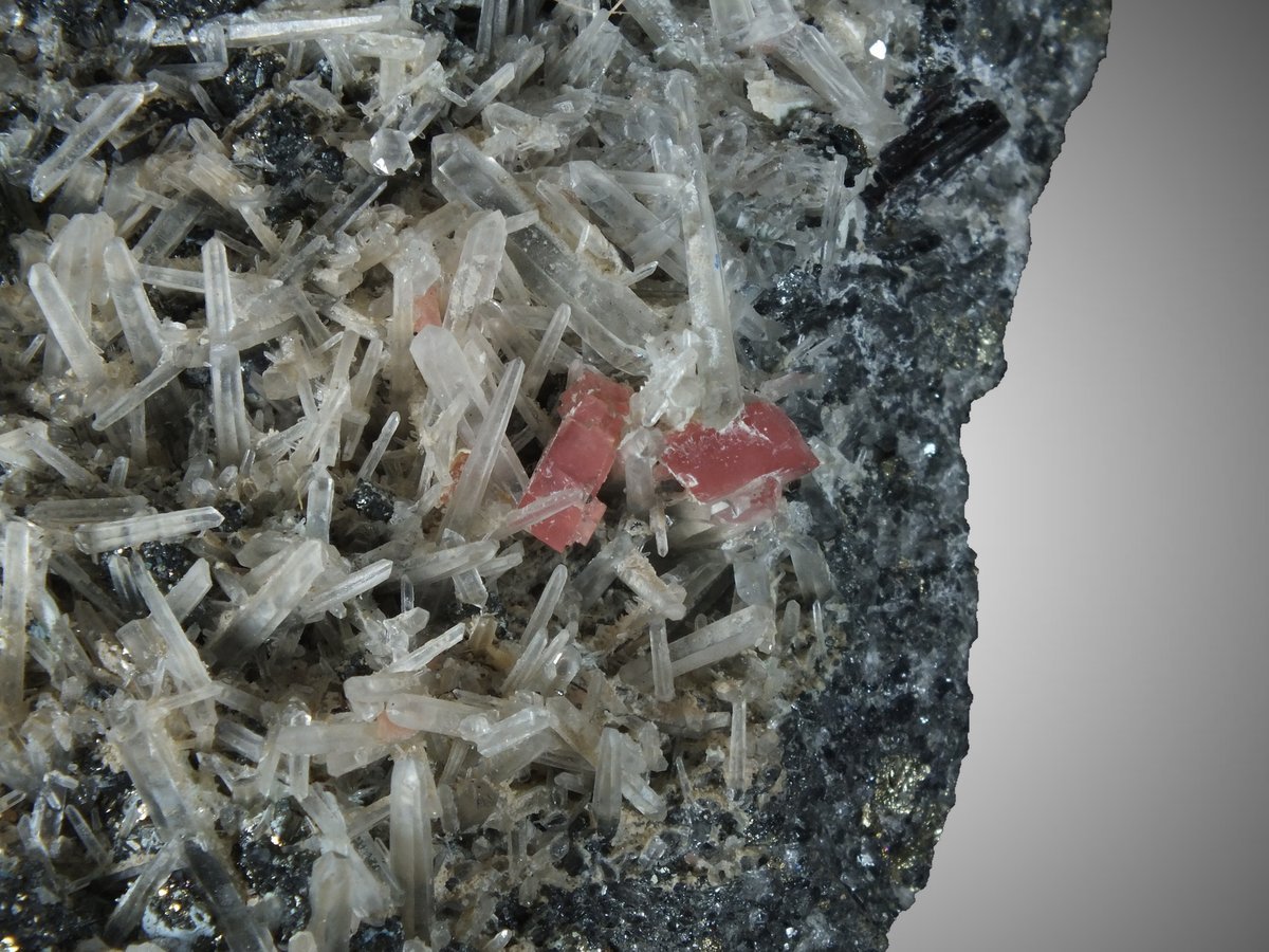 Rhodochrosite with Quartz & Hübnerite photo 6