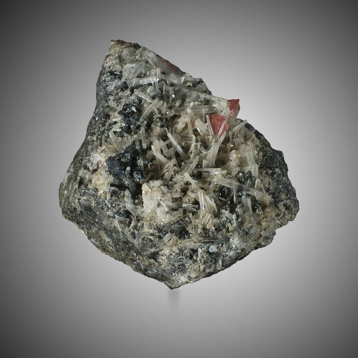 Rhodochrosite with Quartz & Hübnerite photo 8