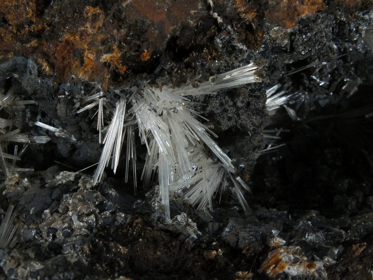 Scholzite with Cryptomelane photo 4