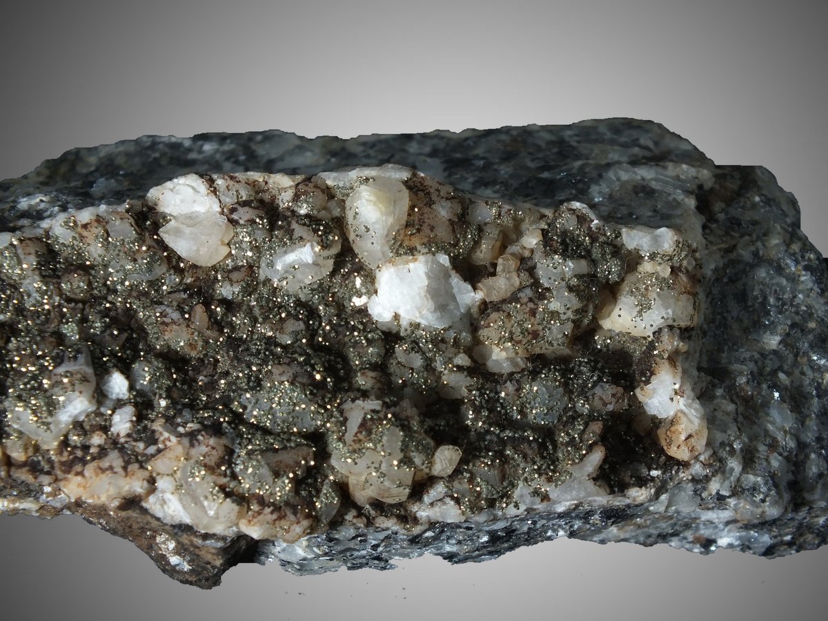 Pyrite on Calcite photo 4