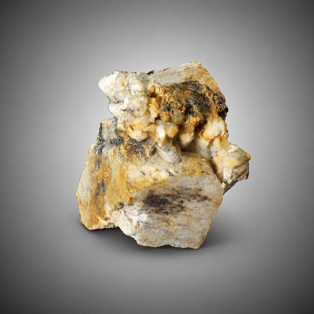 Orthoclase with Albite, Schorl photo 5
