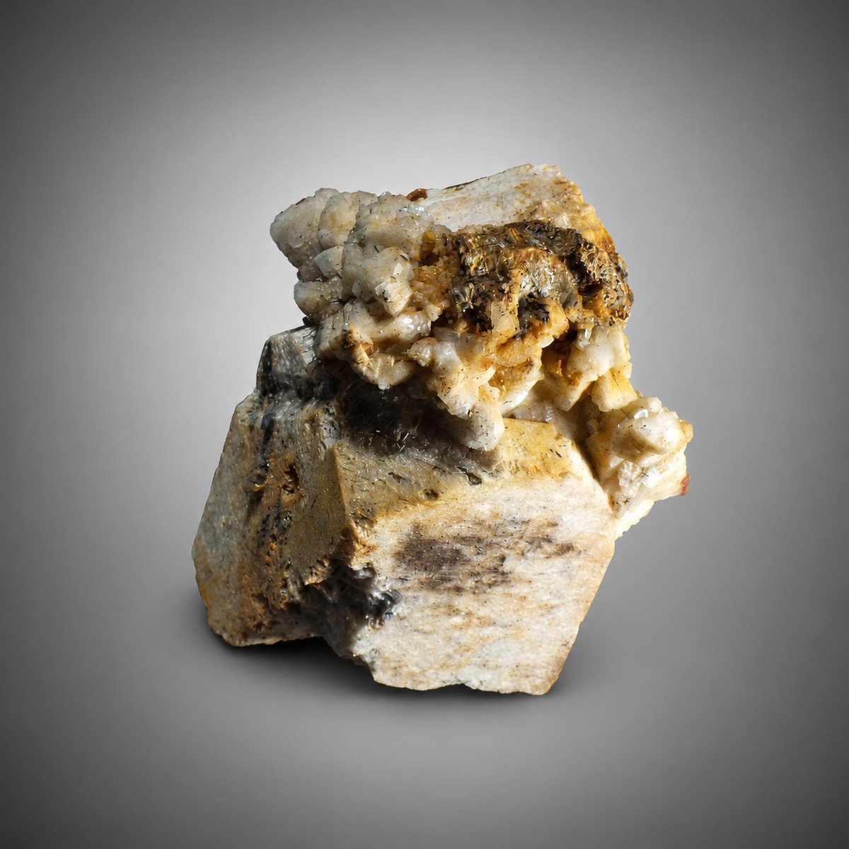 Orthoclase with Albite, Schorl photo 6
